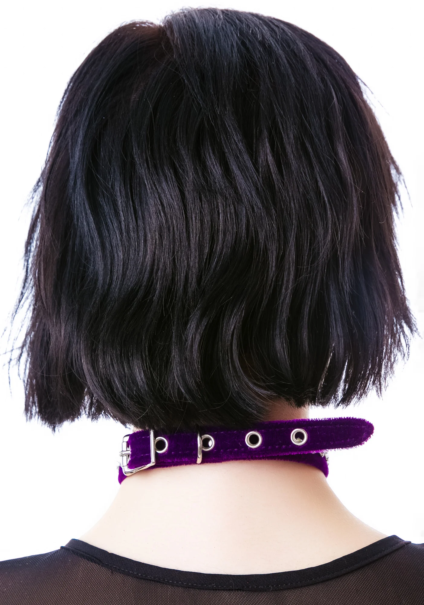 O Face Velvet Crystal Choker - Image 10